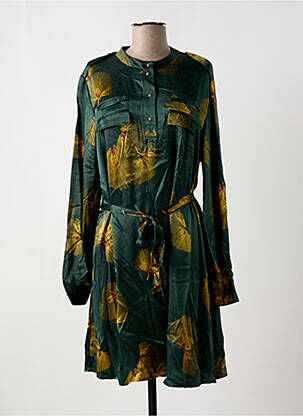 Rochie midi croială fluidă mâneci lungi verde VILA femeie