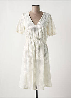 Rochie midi mâneci scurte mâneci scurte alb ESPRIT femeie