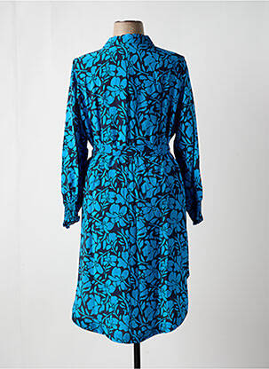 Rochie midi imprimeu floral mâneci lungi albastru VILA femeie