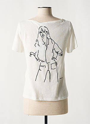 Tricou elasticitate mâneci scurte bej VILA femeie