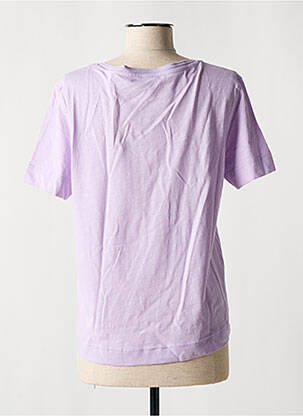 Tricou guler în v mâneci scurte violet ESPRIT femeie