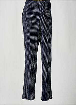 Pantalon drept talie elastică albastru FRANCE RIVOIRE femeie