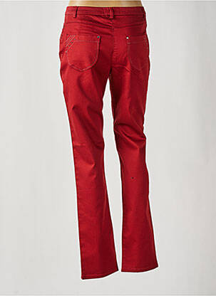 Pantalon drept talie elastică portocalie CHRISTINE LAURE femeie