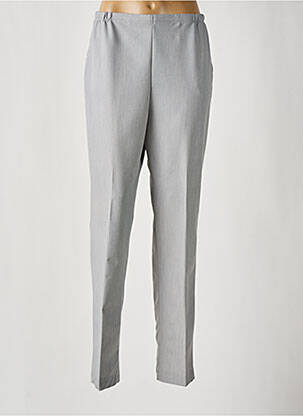 Pantalon drept talie elastică gri GUY DUBOUIS femeie
