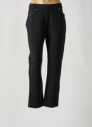 Pantalon slim talie elastică negru CHRISTINE LAURE femeie