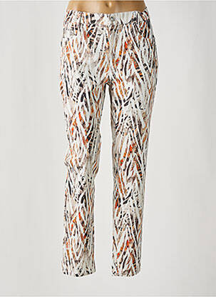 Pantalon slim buzunare maro ANNA MONTANA femeie
