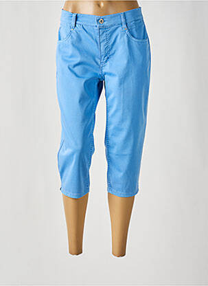 Pantalon trei sferturi buzunare albastru ANNA MONTANA femeie