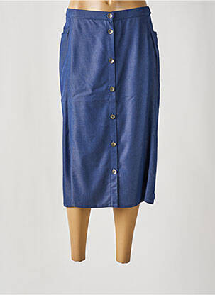 Fustă midi albastru GUY DUBOUIS femeie
