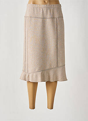 Fustă midi bej FRANCE RIVOIRE femeie
