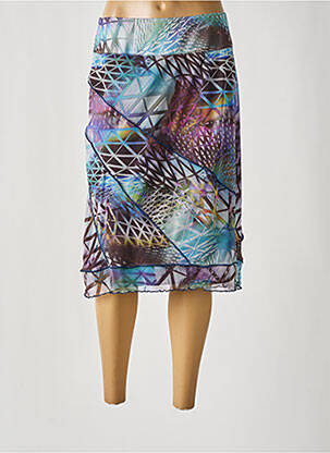 Fustă midi albastru FRANCE RIVOIRE femeie