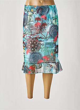 Fustă midi albastru TELMAIL femeie