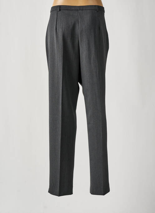 Pantalon drept închidere cu fermoar sub clapetă cu nasturi gri FRANCE RIVOIRE femme