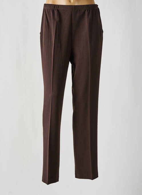 Pantalon drept maro FRANCE RIVOIRE femeie