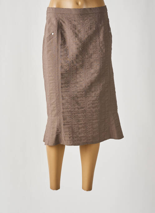 Fustă midi bej FRANCE RIVOIRE femeie