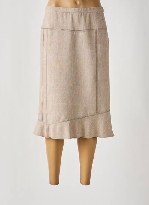 Fustă midi bej FRANCE RIVOIRE femeie