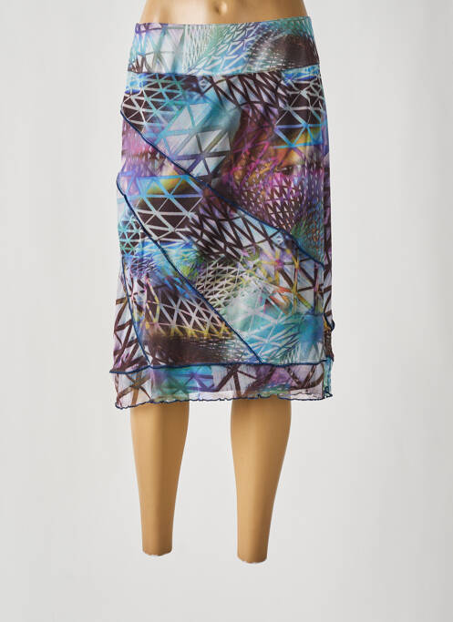 Fustă midi albastru FRANCE RIVOIRE femeie