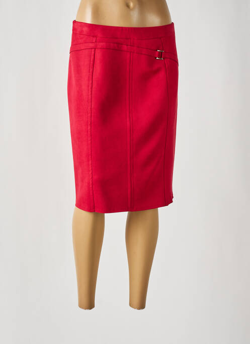 Fustă midi roșu CHRISTINE LAURE femeie