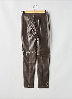 Pantalon slim talie elastică maro ANNA MONTANA femeie