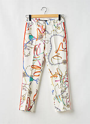 Pantalon drept alb ANNA MONTANA femeie