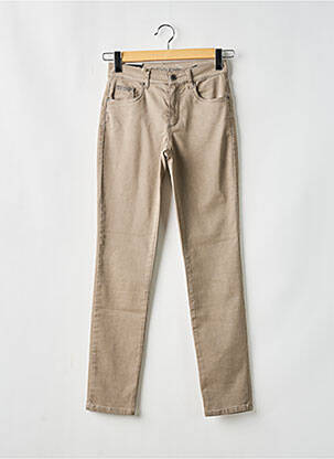 Pantalon slim buzunare bej ANNA MONTANA femeie