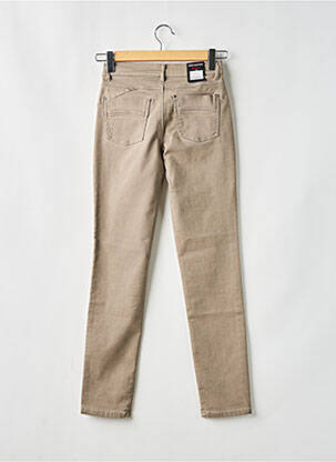 Pantalon slim buzunare bej ANNA MONTANA femeie