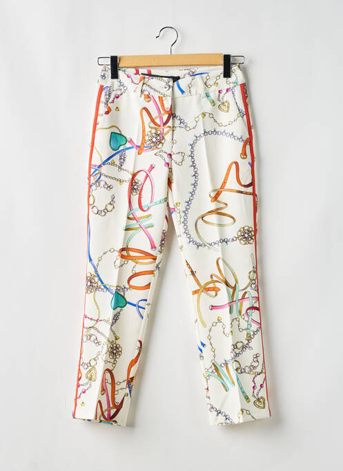 Pantalon drept alb ANNA MONTANA femeie