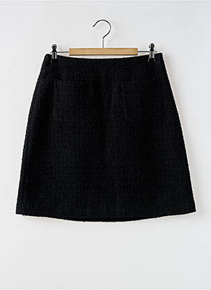 Fustă scurtă talie cu cleme negru C'EST BEAU LA VIE femeie
