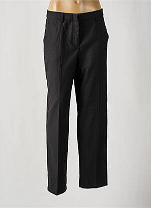 Pantalon drept închidere cu fermoar sub clapetă cu nasturi negru VILA ROUGE femeie