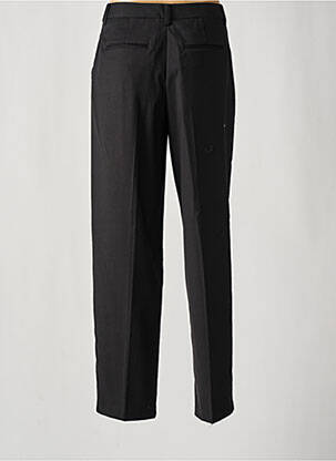 Pantalon drept închidere cu fermoar sub clapetă cu nasturi negru VILA ROUGE femeie