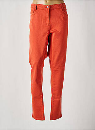 Pantalon slim buzunare portocalie C'EST BEAU LA VIE femeie