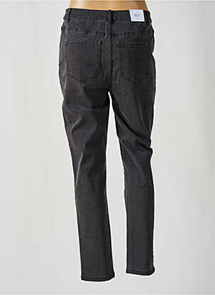 Pantalon drept închidere cu fermoar sub clapetă cu nasturi negru VILA femeie