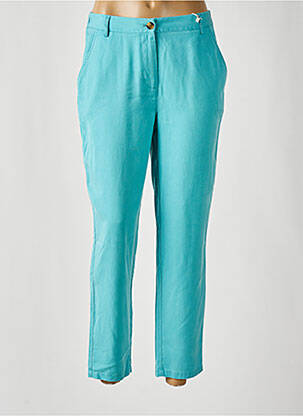Pantalon 7/8 talie elastică albastru C'EST BEAU LA VIE femeie
