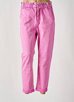 Blugi boyfriend roz C'EST BEAU LA VIE femeie