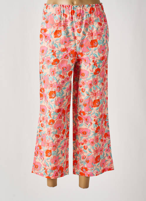 Pantalon 7/8 talie elastică roz C'EST BEAU LA VIE femme