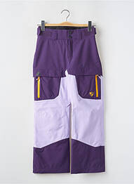 Pantalon drept închidere cu fermoar sub clapetă cu capse mărime reglabilă violet ZIENER fată