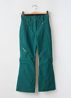 Pantalon drept închidere cu fermoar sub clapetă cu capse mărime reglabilă verde ZIENER fată