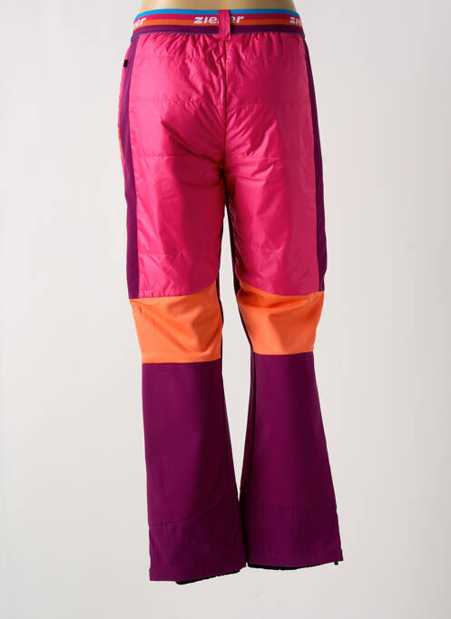 Pantalon drept talie elastică mărime normală roz ZIENER femme