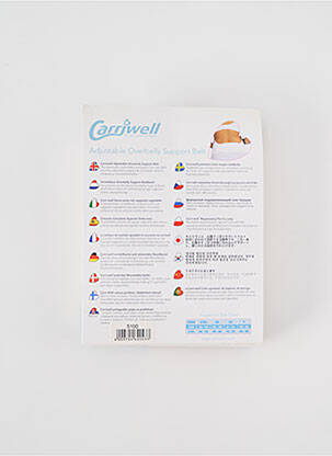 Curea efect material satinat alb CARRIWELL femeie