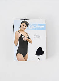 Costum de baie maternitate efect material satinat negru CARRIWELL femeie