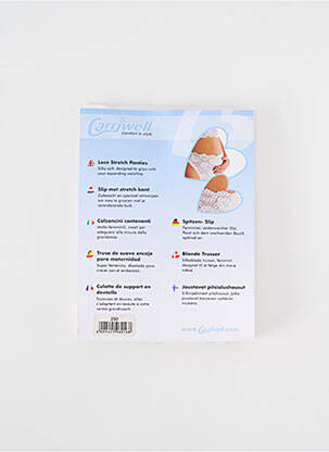 Lenjerie maternitate efect material satinat alb CARRIWELL femeie