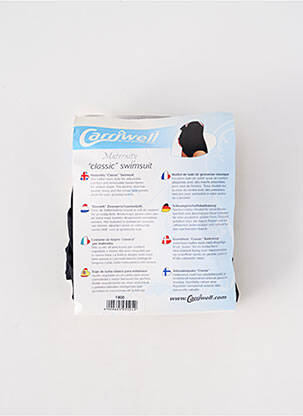 Costum de baie maternitate efect material satinat negru CARRIWELL femeie