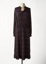 Rochie lungă mâneci lungi mâneci lungi negru SHEEGO femme