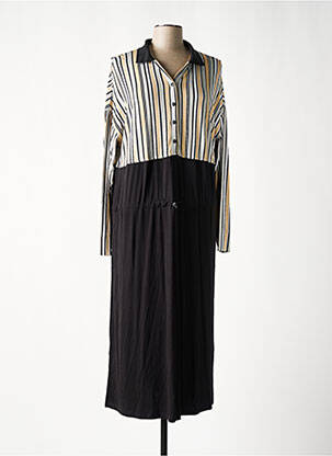 Rochie lungă mâneci lungi mâneci lungi negru SHEEGO femeie