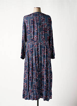 Rochie lungă mâneci lungi mâneci lungi albastru SHEEGO femeie