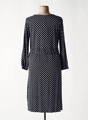 Rochie midi imprimeu fantezie mâneci lungi negru SHEEGO femeie