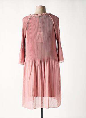Rochie midi mâneci 3/4 mâneci 3/4 roz SHEEGO femeie