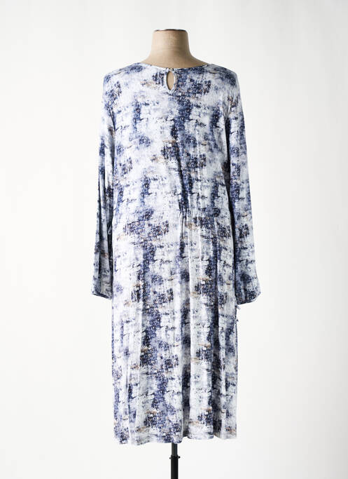 Rochie lungă mâneci lungi mâneci lungi albastru SHEEGO femme