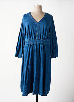 Rochie lungă mâneci lungi mâneci lungi albastru SHEEGO femeie