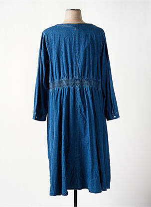 Rochie lungă mâneci lungi mâneci lungi albastru SHEEGO femeie