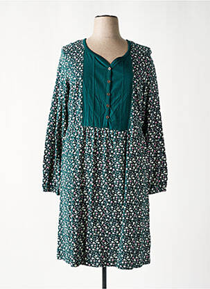 Rochie midi imprimeu fantezie mâneci lungi verde SHEEGO femeie